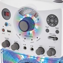 Singing Machine Bluetooth Karaoke System with LED Disco Lights, CD+G, USB, and Microphone, Karaoke Machine for Kids and Adults