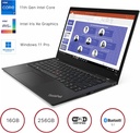 Lenovo ThinkPad T14 Gen 2 20W000C8US | 1920x1080 | 11th Gen Intel Core i7-1165G7 @ 2.80GHz | 16 GB DDR4 | 256 GB SSD NVMe | Microsoft Windows 11 Pro | BLACK | BL | CAM, FPR (CTO)