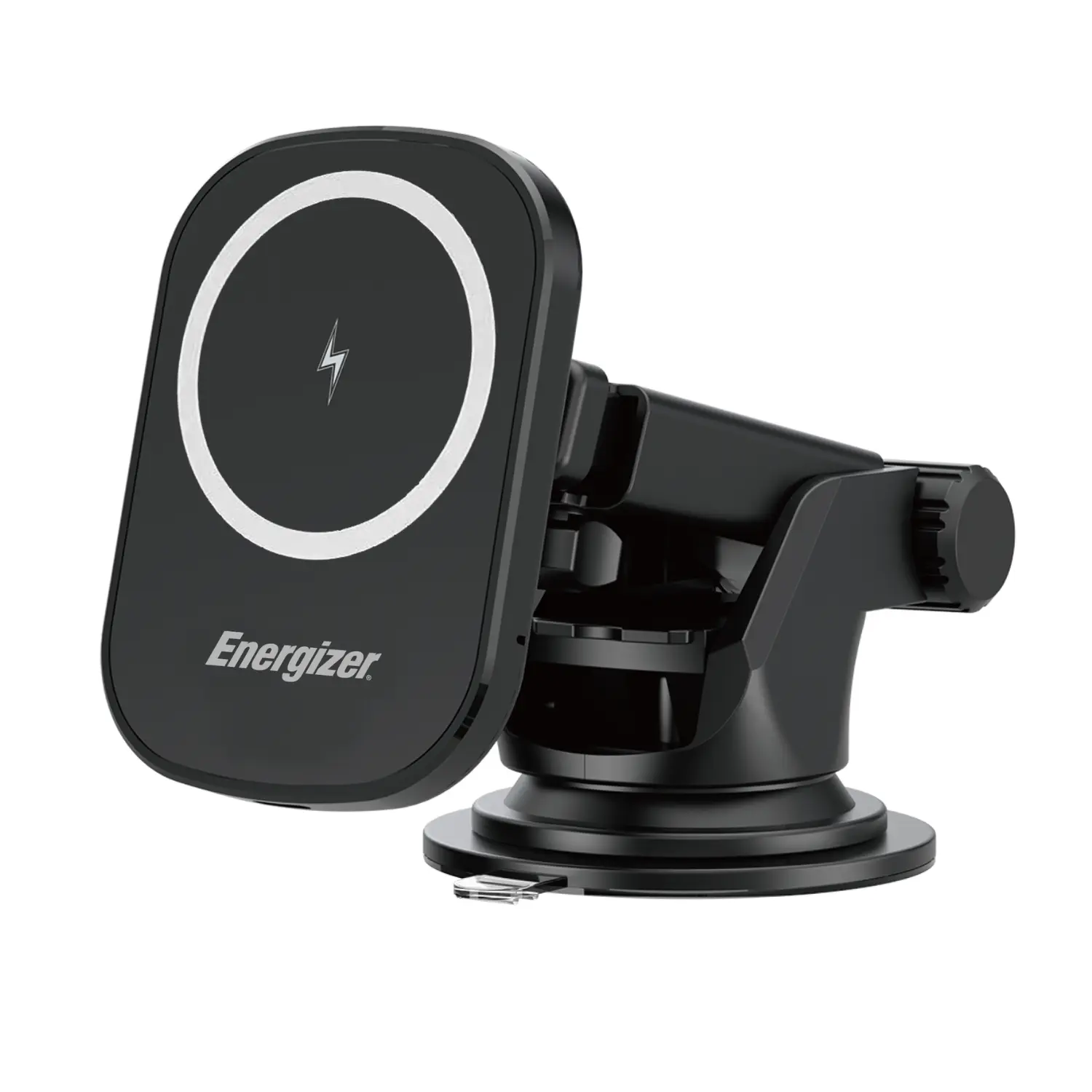 Energizer Ultimate 15W Wireless Car Charger – Cargador Inalámbrico para Auto, 3 Soportes Incluidos, Carga Rápida, Color Black