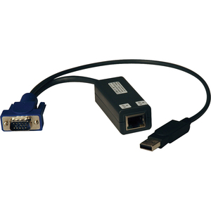 Cable KVM Tripp Lite by Eaton NetCommander B078-101-USB-1 RJ-45/USB/VGA - para Conmutador KVM - 1 - Conforme con normas TAA