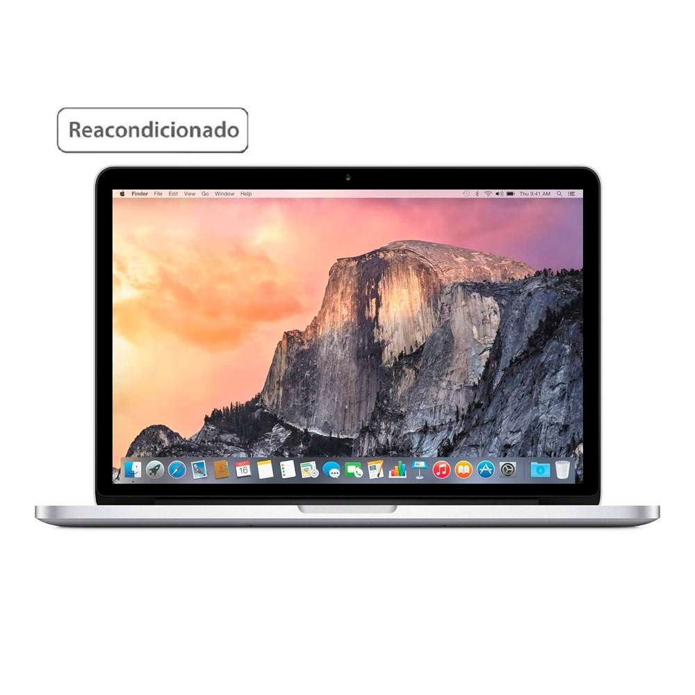 Laptop Apple MacBook Pro MF839LL/A 13.3"  | Intel Core i5 | 8GB RAM | 128GB SSD | Mac OS | Color  Plata | Reacondicionada Grado B
