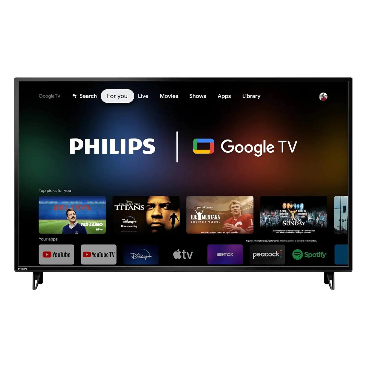 Smart TV Philips 55" 4K Ultra HD 55PUL7552/F7 - Google TV, HDR10, Bluetooth y Asistente de Google Integrado
