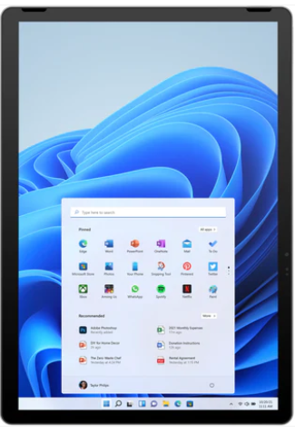 HP Tablet 11-BE0097NR 11" 2-1 Touchscreen  2.1K Display, Intel Pentium Silver N6000 8GB, 128 GB SSD - Natural Sliver