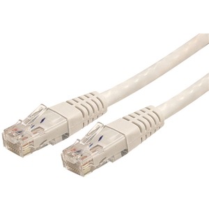 StarTech.com 2ft CAT6 Ethernet Cable - White Molded Gigabit - 100W PoE UTP 650MHz - Category 6 Patch Cord UL Certified Wiring/TIA
