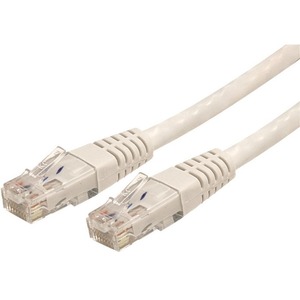 StarTech.com 50 ft White Molded Cat6 UTP Patch Cable - ETL Verified