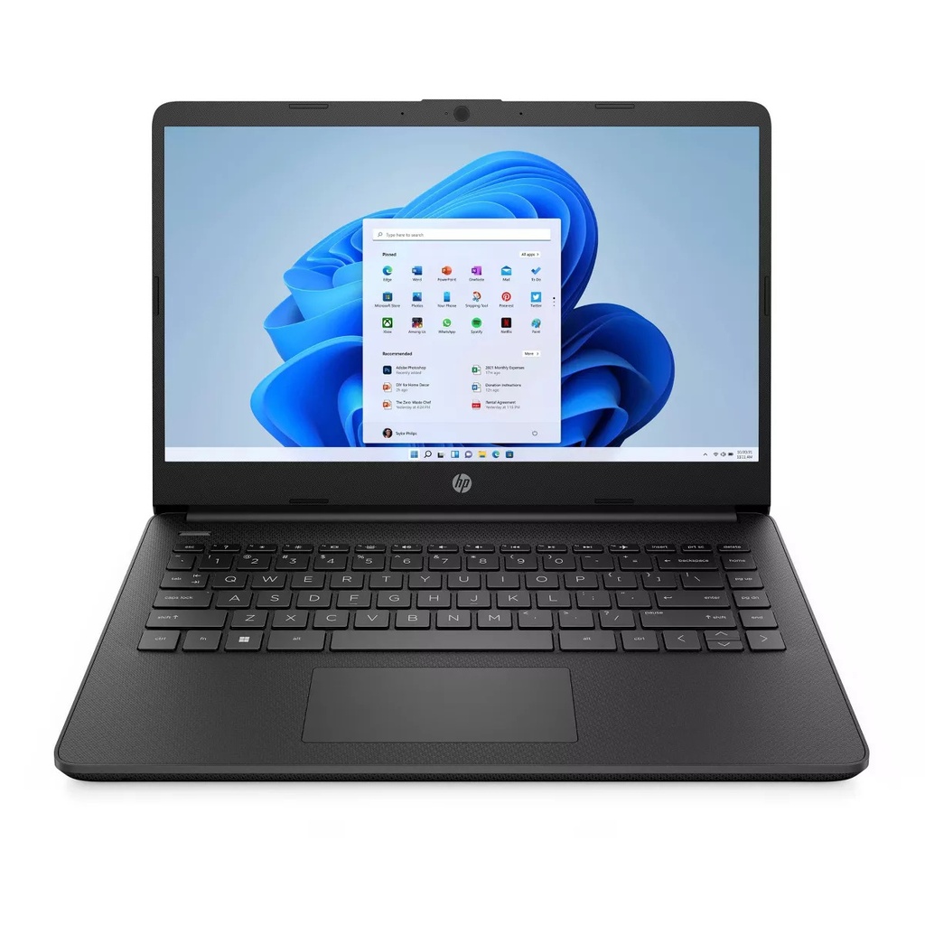 Laptop HP 14-fq1003cl 14" HD Táctil, AMD Ryzen™ 3, 8GB RAM, 256 GB SSD - Negro