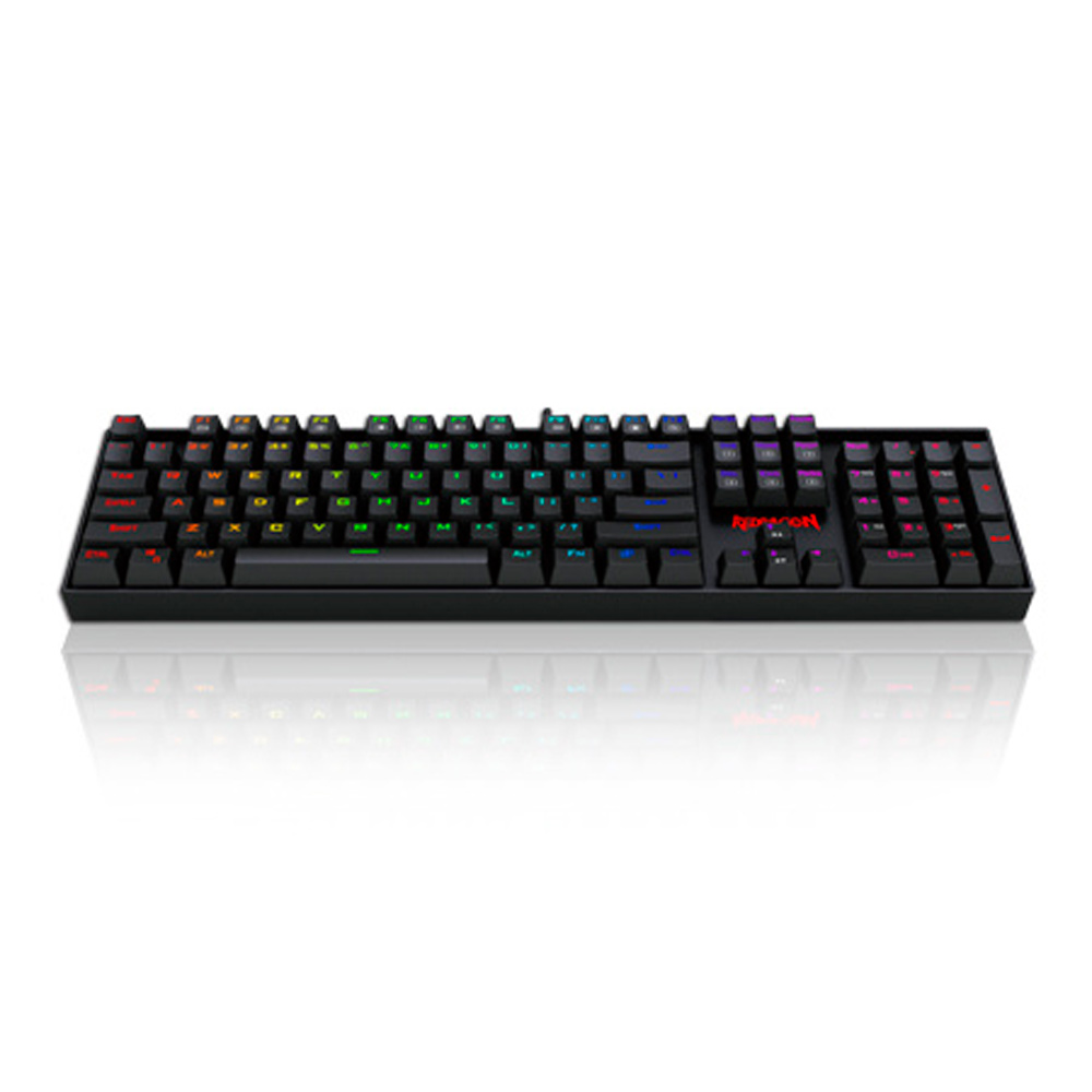 Teclado Gamer Redragon Mitra K551 RGB Rojo, Teclado Mecánico, Switch Red, Alámbrico, Español CAJA ABIERTA