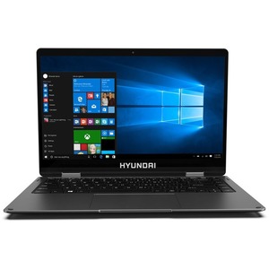 Laptop Hyundai HyFlip 14" Full HD, Intel Celeron, 4GB RAM, 64GB eMMC, Windows 10 Home S - Gris
