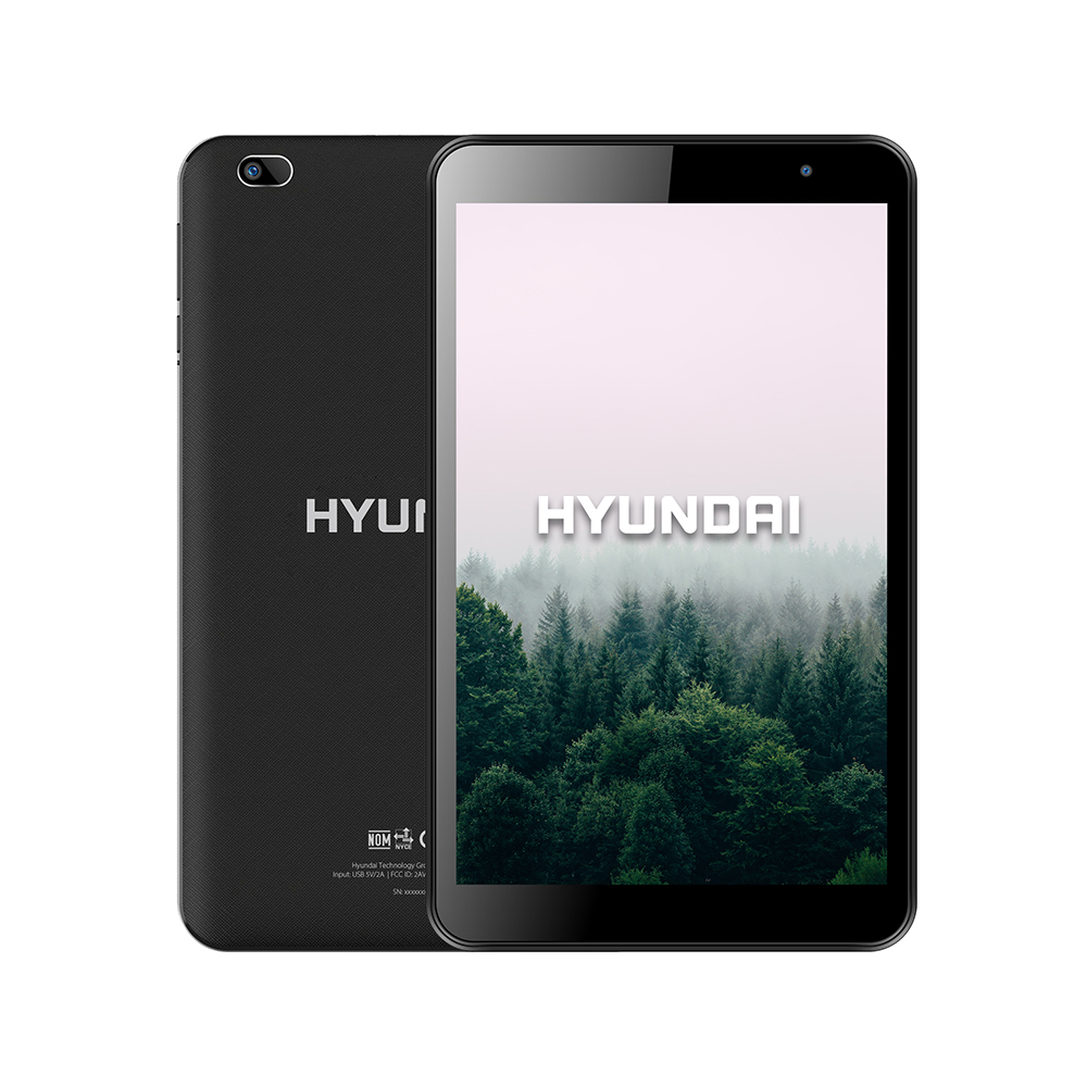 Tableta Hyundai HYtab Plus 8WB1 8" HD IPS, 3GB RAM, 32GB, Incluye Stylus Pen, Earbuds y Screen Protector - Negro