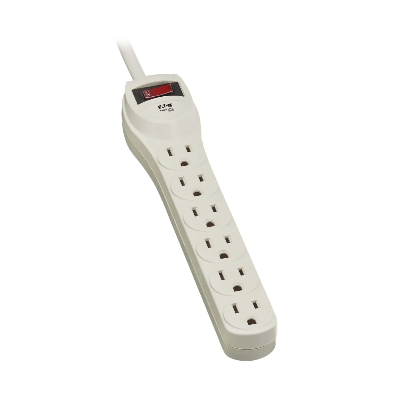 Tripp Lite Waber PS6 - Barra de Contactos Industrial de 6 Salidas, Chasis Metálico, 120V, Cable 4ft, 15A