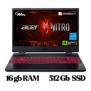 Portátil para juegos - Acer Nitro 5 AN515-58 AN515-58-57Y8 15,6" - Full HD - 1920 x 1080 - Intel Core i5 12a Gen i5-12500H Dodeca-core (12 Core) 2,50 GHz - 16 GB Total RAM - 512 GB SSD - Negro obsidiana Open Box