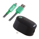 Cargador de pared USB dual Xentrics AC33067005XP, 4.8A con cable - Negro