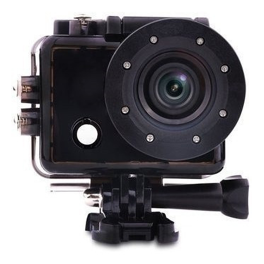 Action Cam 16MP, 4K (30fps), UHD 1080p (60fps), angulo de 170°, IPX-8, Pantalla TFT 2.0" WiFi, Slor MicroSD