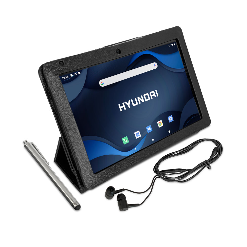 Tablet Hyundai HyTab Pro 10LC1, 4G LTE, 4GB RAM, 64GB, Android, 10.1", 5MP/8MP - Negro (Incluye Funda, Stylus Pen y Audífonos)