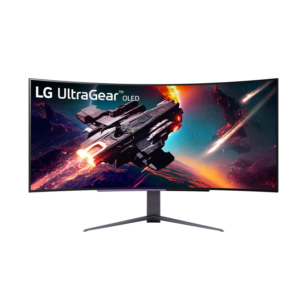 LG UltraGear 45" OLED Curved WQHD 240Hz 0.03ms FreeSync and NVIDIA G-SYNC Compatible Gaming Monitor with HDR400 - Black