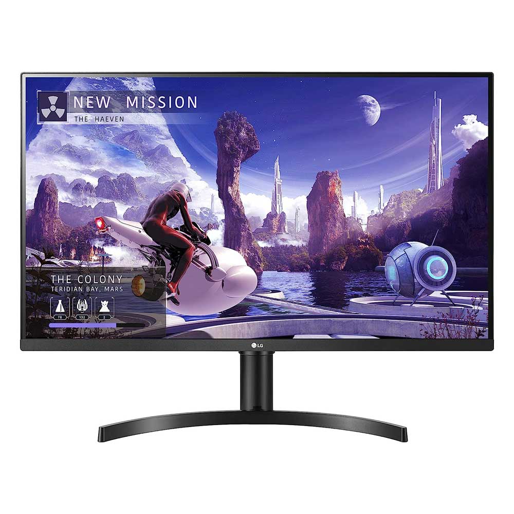 Monitor LG 32QN650-B IPS de 32 Pulgadas QHD (2560 x 1440) con HDR 10, AMD FreeSync y entradas HDMI Dobles (Soporte de Altura Ajustable), Color Negro