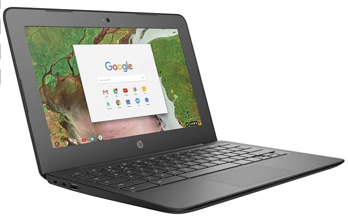 Laptop HP 11 G6 Chromebook, Intel Celeron N3350, 4 GB de RAM, 16 GB de almacenamiento flash, Chrome OS Grade C