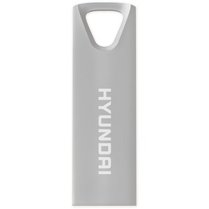 Memoria USB Hyundai Bravo Deluxe 16GB 2.0 – Alta Velocidad, Cuerpo Metálico, Color Gris