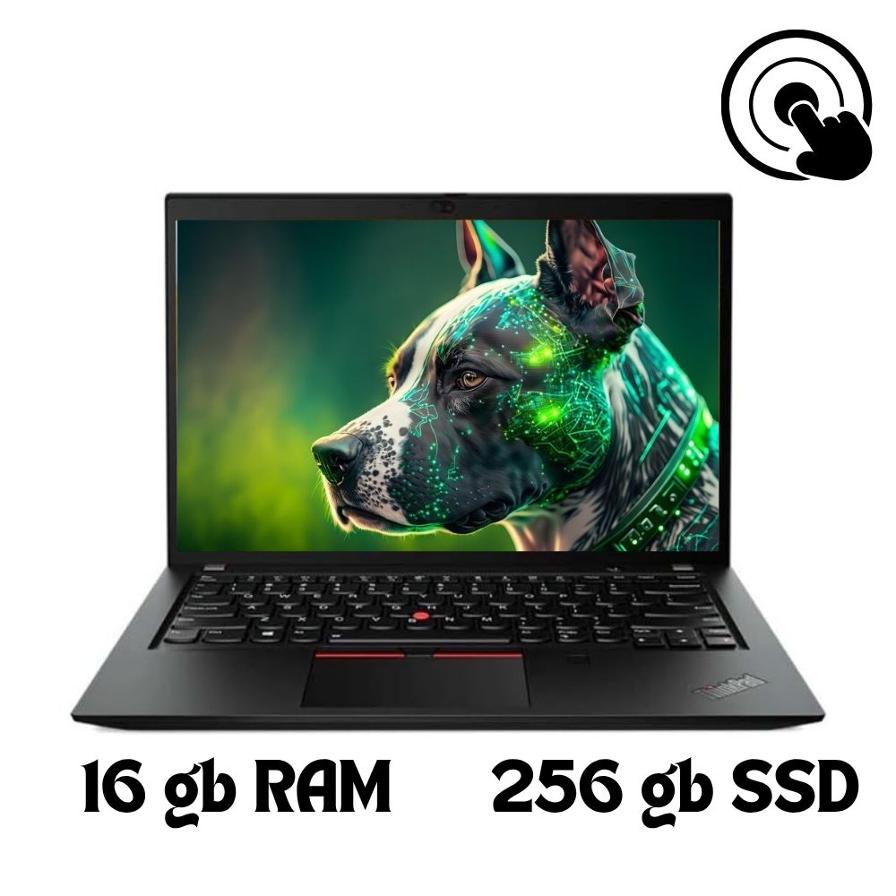 Laptop Lenovo ThinkPad T490 14” Touchscreen Intel Core i5-8365U, 16GB RAM, 256GB SSD, Windows 11 Pro – Laptop Profesional con Teclado Iluminado, Cámara y Lector de Huella