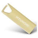 Memoria USB Hyundai Bravo Deluxe 16GB Alta Velocidad 2.0 Flash Metal Gold