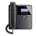 HP Poly Edge B30 IP Phone Corded Corded Desktop Wall Mountable Black VoIP 2x Network RJ-45 PoE Ports Model