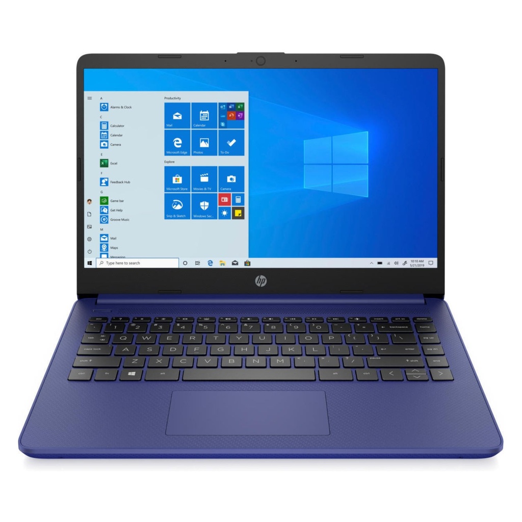 Laptop HP Stream 14" – Intel Celeron N4000, 4 GB RAM, 64 GB eMMC, Windows 10 Home S, Azul