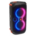 Bocina JBL PartyBox 110 Bluetooth – 160W de Potencia, Luces LED, Batería Recargable, Resistente al Agua IPX4, Sonido JBL Pro para Fiestas