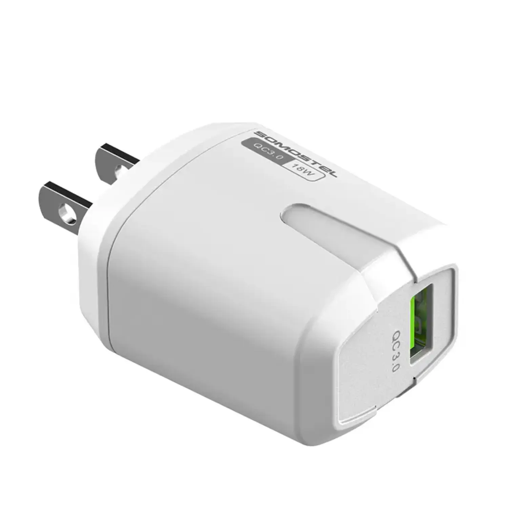 Cargador KPMU Cubo SMS-Q02 – Adaptador USB para Pared, Compacto y Portátil, Carga Estable para Teléfonos y Dispositivos USB