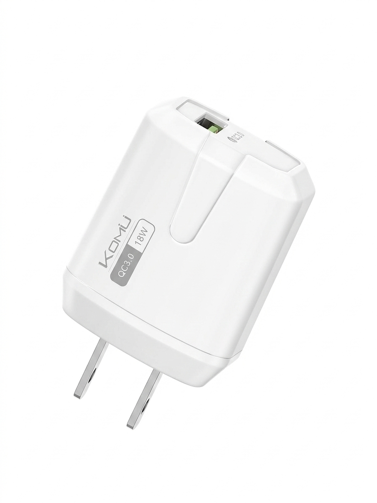 Cargador KPMU Cubo SMS-Q02 – Adaptador USB para Pared, Compacto y Portátil, Carga Estable para Teléfonos y Dispositivos USB