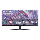 Monitor Samsung ViewFinity S5 34" Ultra-WQHD – 100Hz, AMD FreeSync, HDR10, Panel VA, Diseño sin Bordes, Ideal para Multitarea y Entretenimiento