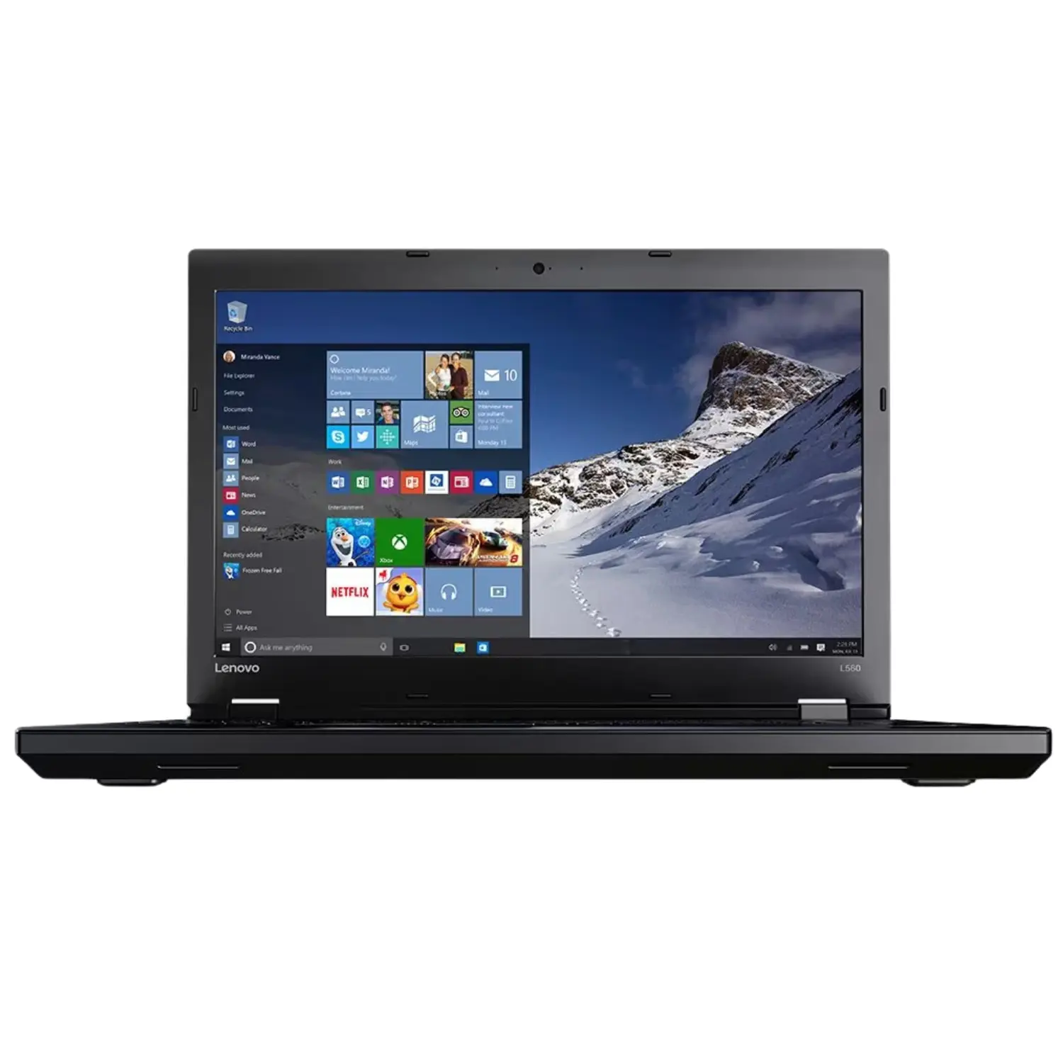 Laptop LENOVO ThinkPad L560 | Pantalla 15.6″ | Intel Core i5 | 8GB RAM | 500GB HDD | Teclado Numérico | Win 10/11 Pro | Negro - Grado A