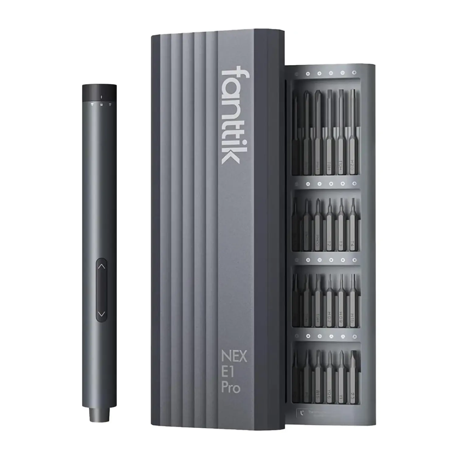 Destornillador Eléctrico de Precisión Fanttik E1 PRO - Set de 24 Puntas Magnéticas, Torque Dual y USB-C
