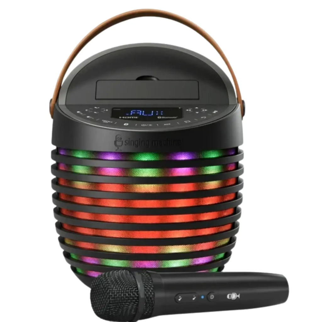 Sistema de Karaoke Singing Machine SingCast One | Bluetooth | Show de Luces LED | Transmisión de Letras a TV | Referencia SMC2020 | Nuevo