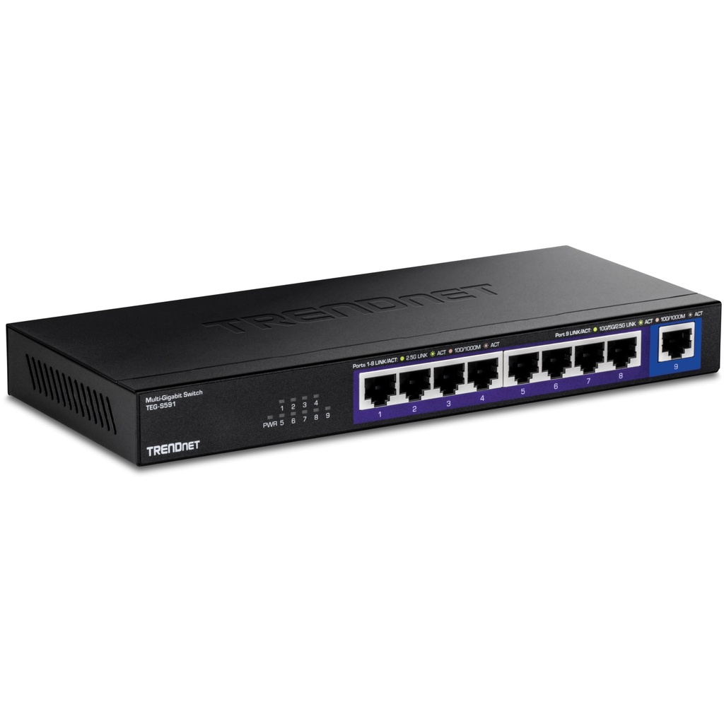 9-Port 2.5G Unmanaged Switch with 10G Port