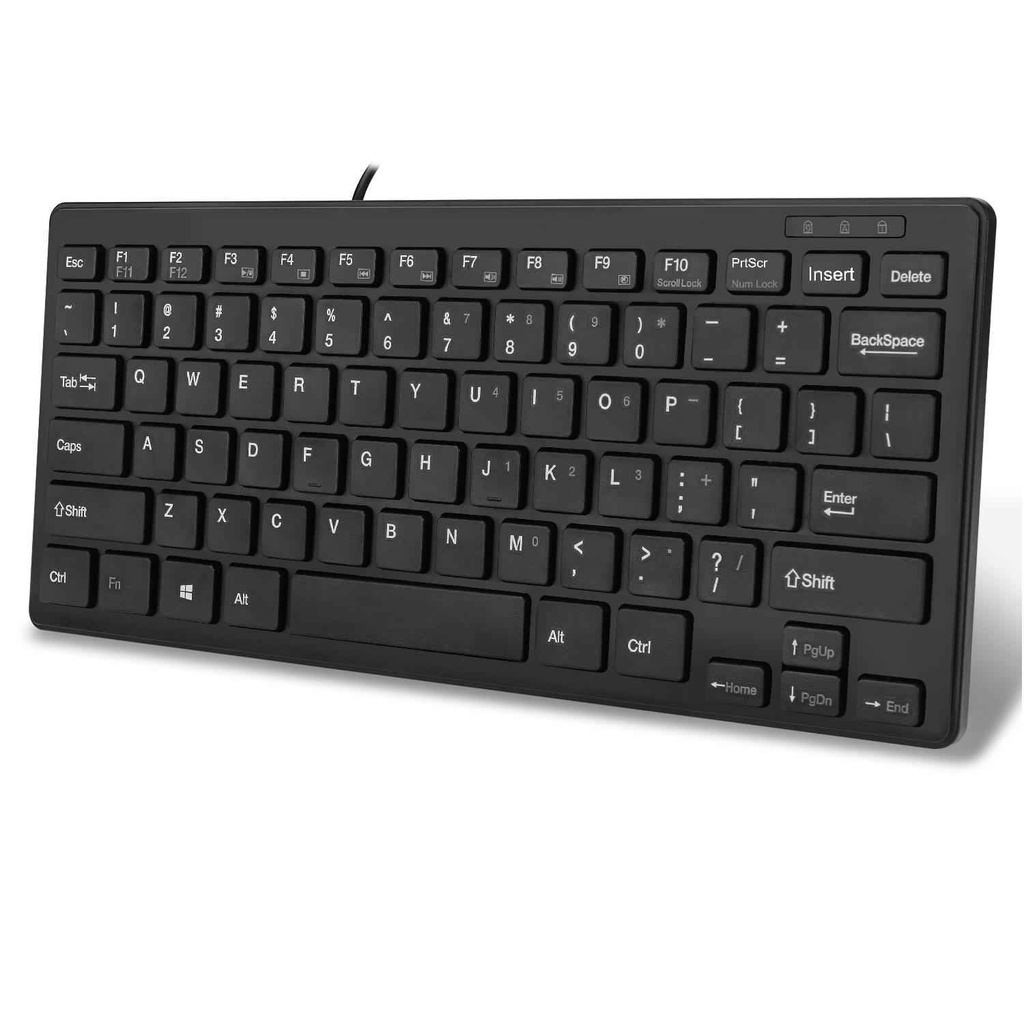 Teclado Adesso SlimTouch AKB-111UB - Cable Conectividad - USB Interfaz - Ingl&eacute;s (EEUU) - QWERTY Diseño - Negro