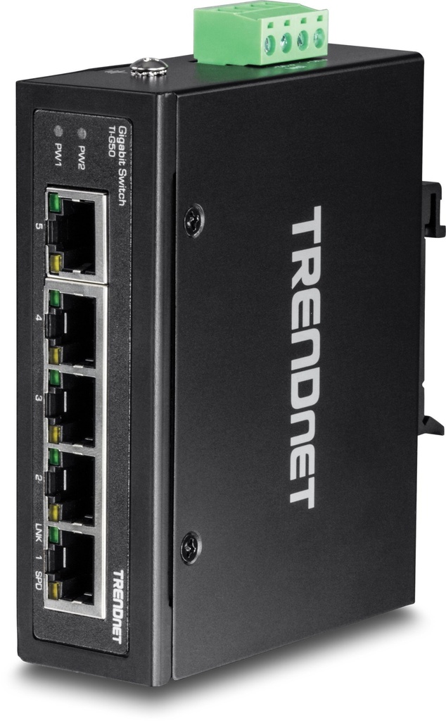 Conmutador Ethernet TRENDnet  TI-G50 5 - Gigabit Ethernet - 1000Base-T - Nuevo - Conforme con normas TAA
