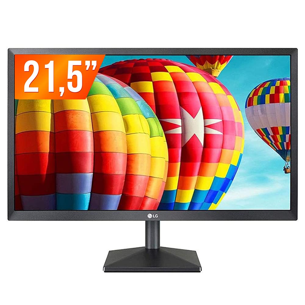 LG Full Hd - 22Mk400H, 22 Inches (55 Cm) 1920 X 1080 Pixels, LCD Gaming Monitor - 1Ms, 75Hz, Full Hd, AMD Freesync, Va Panel Monitor, Hdmi & Vga Port (Black)