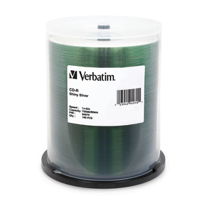 CD Grabables Verbatim 94970 - CD-R - 52x - 700 MB - 100 Paquete(s) Cabezal con Ejes Rotatorios