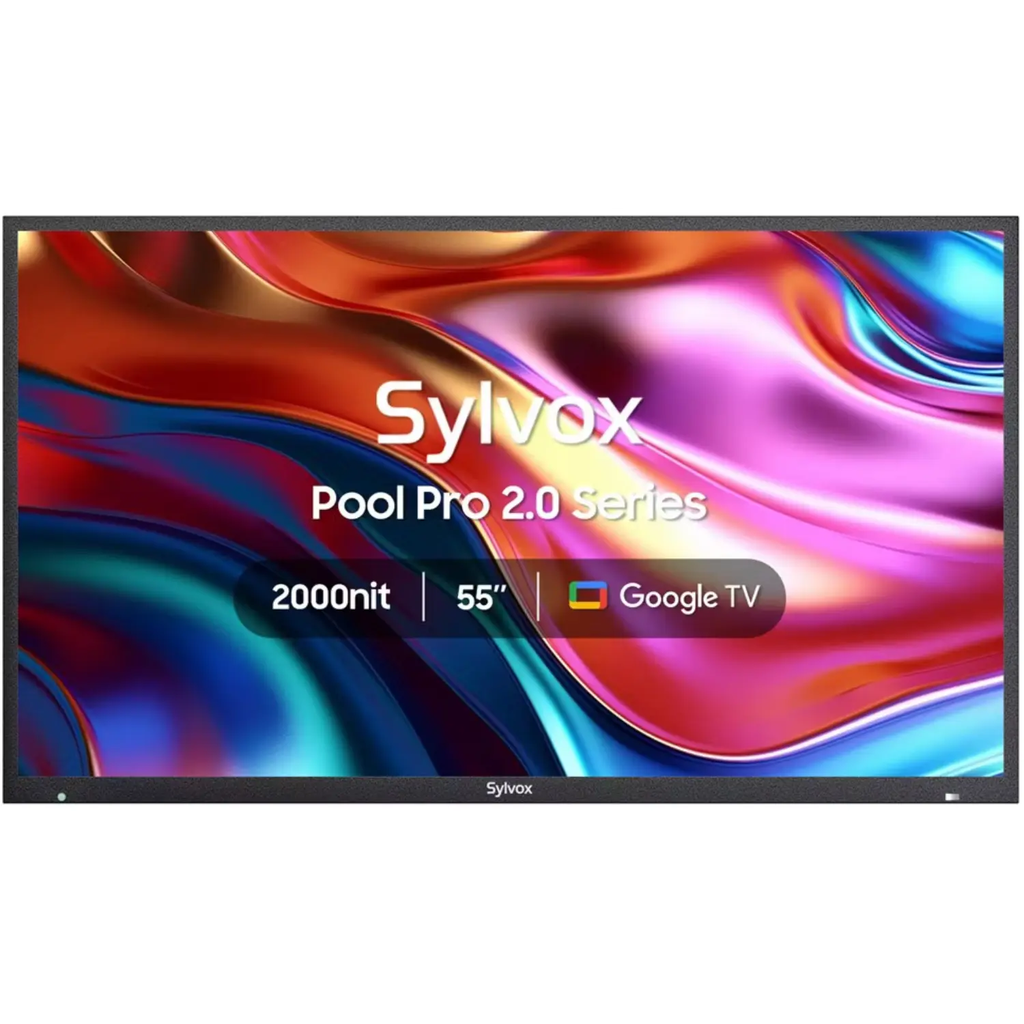Pool Pro 2.0 55" QLED Full Sun Outdoor TV – 4K UHD, 2000 nits Ultra Bright, Smart Google TV, Waterproof – Modelo OQ55A2KHGF