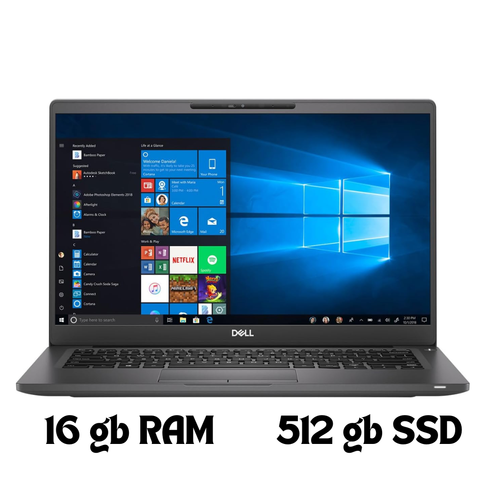 Laptop Dell Latitude 7400 14" FHD – Intel Core i7-8665U, 16GB RAM, 512GB SSD, Teclado Retroiluminado, Windows 11 Pro, Webcam