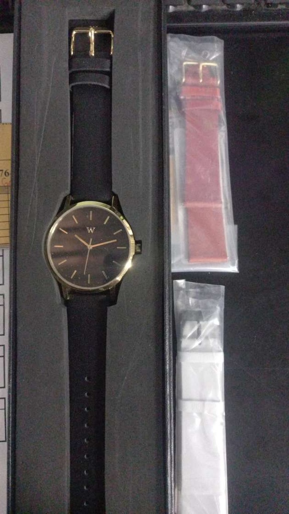 Reloj de Pulsera Wanderlust - Negro + 2 correas