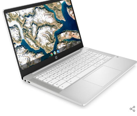 Refurbished HP Chromebook 14A-NA0170NR Intel Celeron N4120 4 RAM32 GB eMMC