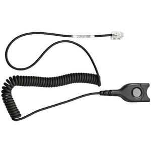 Open Box Sennheiser CSTD 08 Quick Disconnect to Modular Plug Coiled Cable