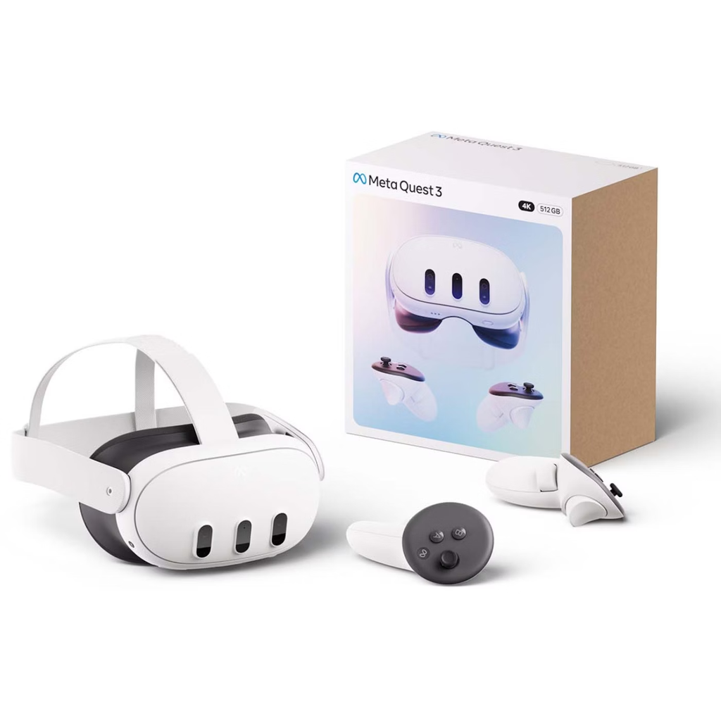 Lentes de Realidad Virtual Oculus Meta Quest 3S Con Juego Integrado Batman Arkham Shadow + 3 Meses de Meta Horizon, 512 GB, Blanco