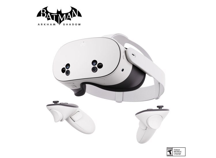 Lentes de Realidad Virtual Oculus Meta Quest 3S Con Juego Integrado Batman Arkham Shadow + 3 Meses de Meta Horizon, 256 GB, Blanco