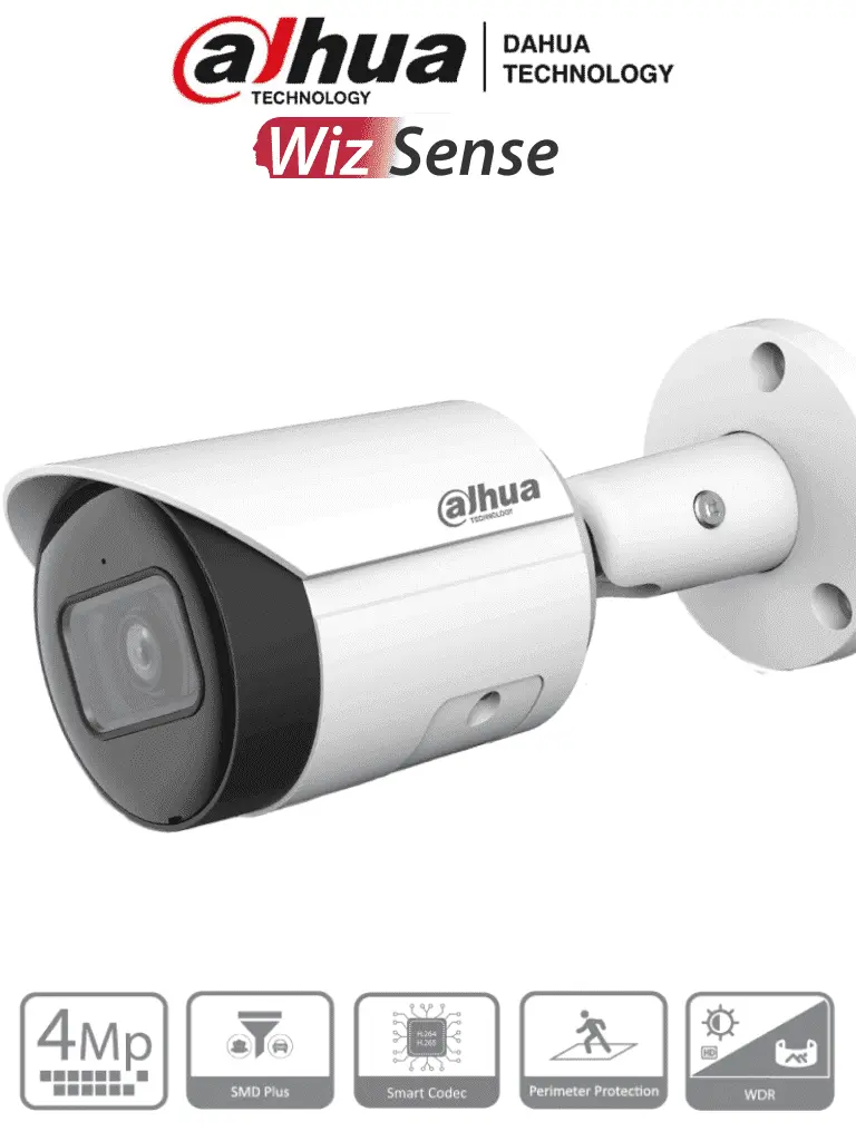 DAHUA IPC-HFW2441S-S - Camara IP Bullet de 4 Megapixeles