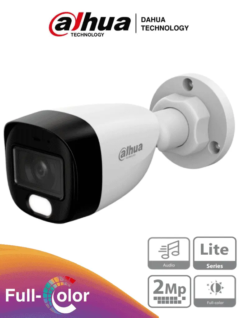 DAHUA HAC-HFW1209CN-A-LED-S3 - Cámara Bullet Full Color 1080p