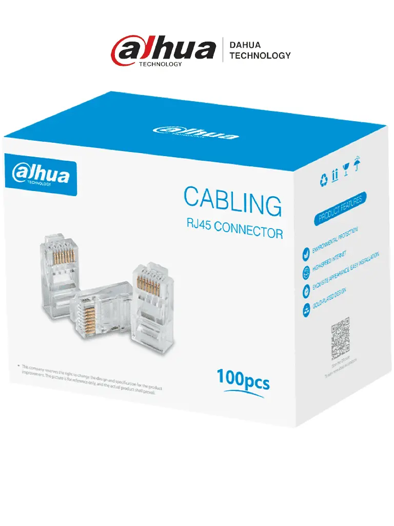 DAHUA DH-PFM976-531 - Caja con 100 Plugs RJ45 Cat5e