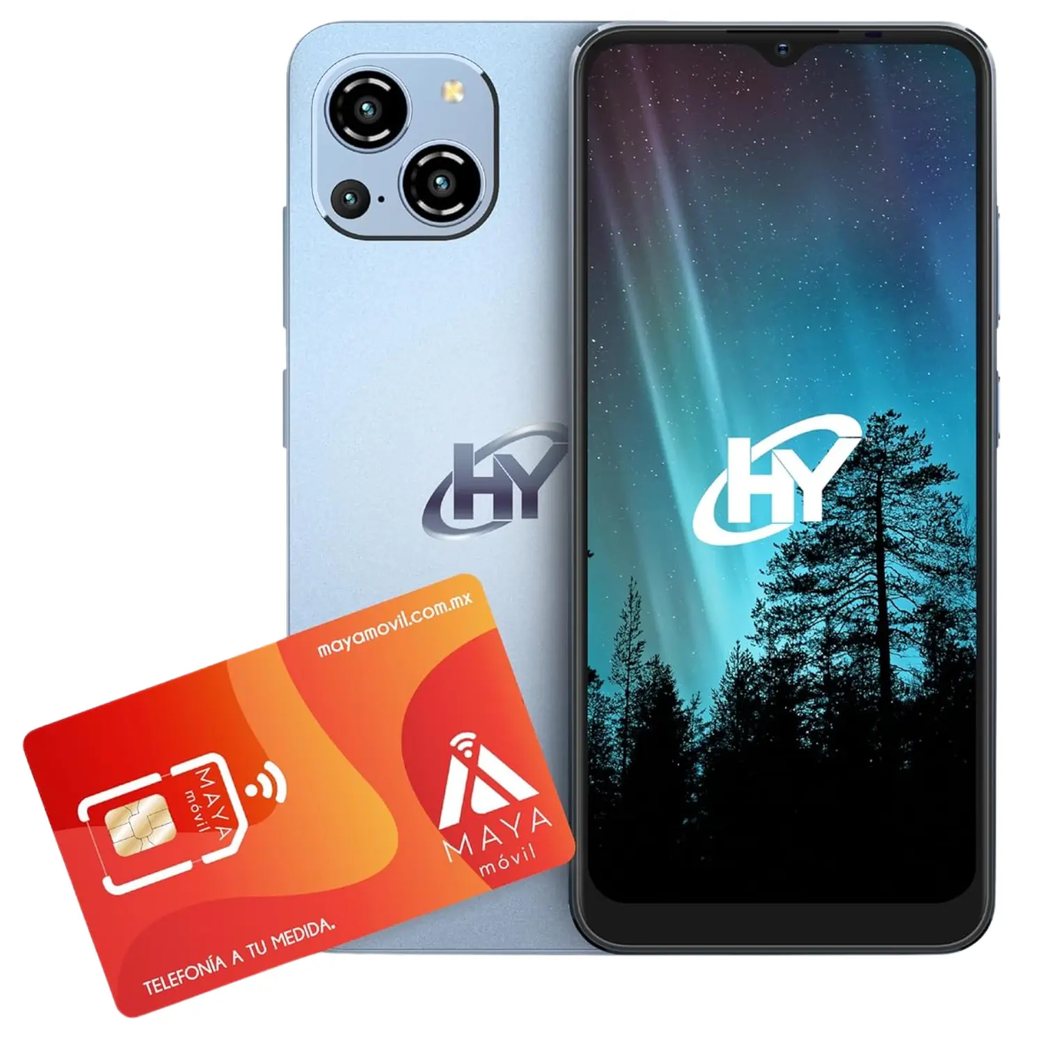 HYLine Pro-X Azul 256GB + Plan Maya Móvil Plus 3GB Android 13