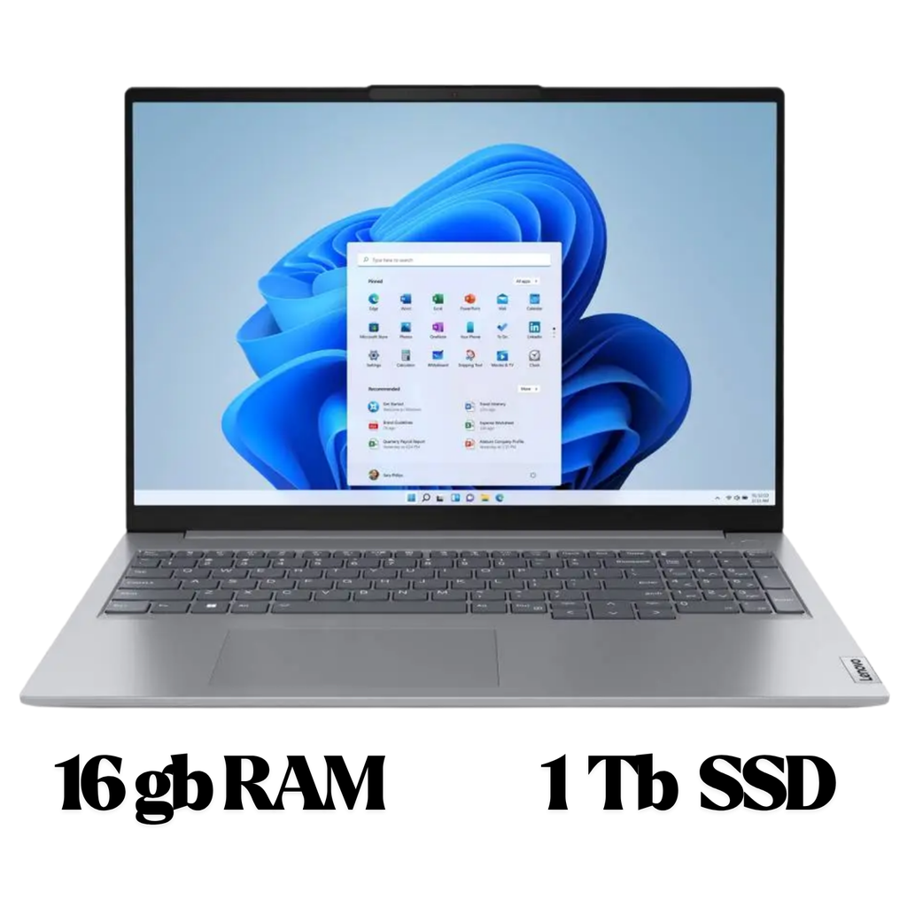 Lenovo ThinkBook 16 G6 IRL – Laptop 16″ WUXGA Táctil, Intel Core i7-1355U, 16GB RAM DDR5, 1TB SSD, Windows 11 Pro, Arctic Grey